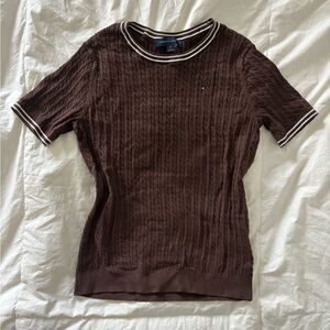 Tommy Hilfiger Brown Knit Sweater